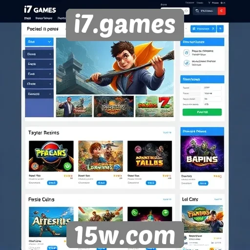 Análise da interface do usuário do site i7.games